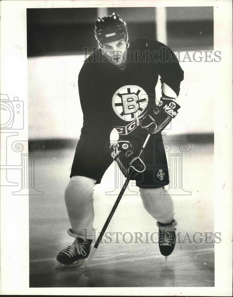 1996 Press Photo Boston Bruins Hockey Player Rick Tocchet - nef64276