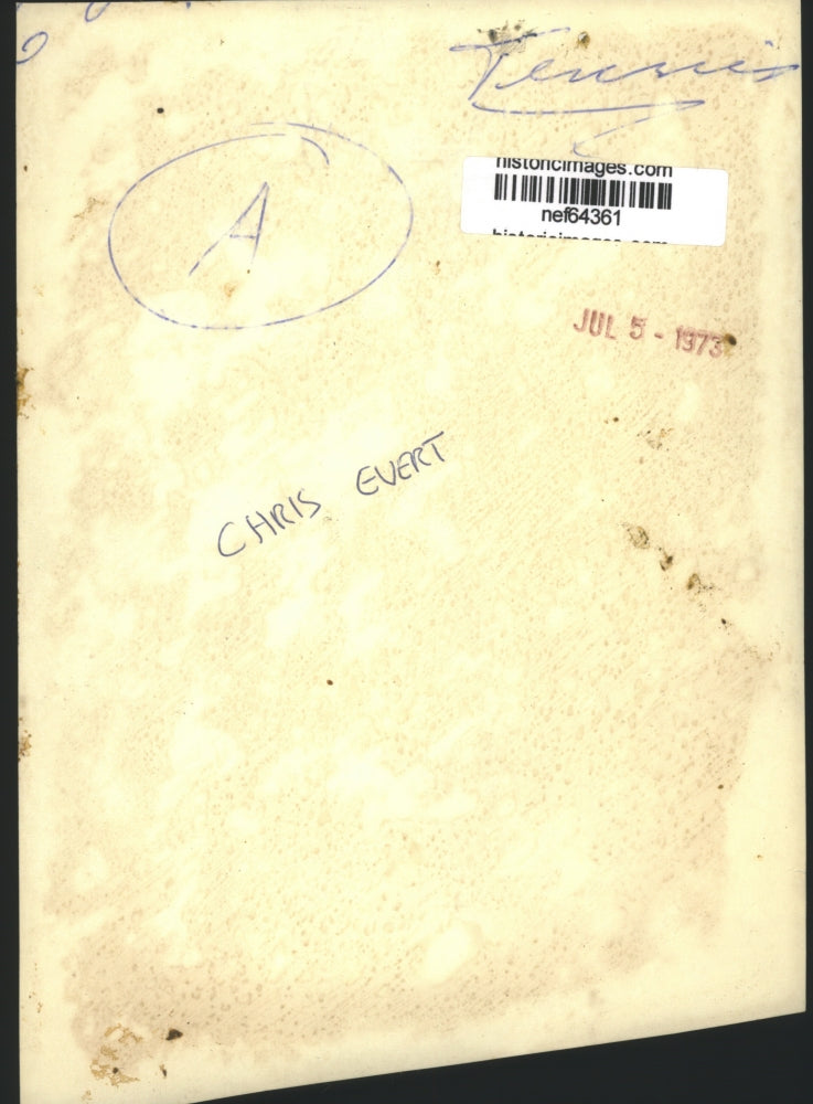 1973 Press Photo Chris Evert Famous Tennis Player - nef64361