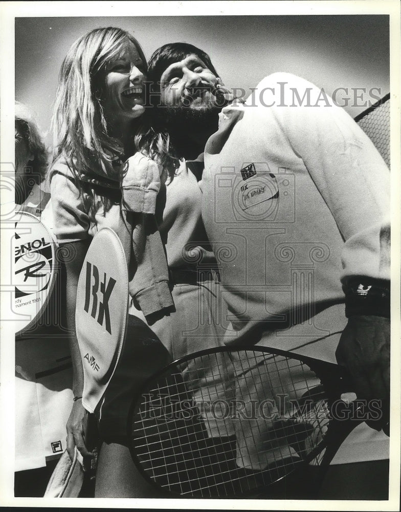  Press Photo Ilie Nastase Tennis Pro- Historic Images