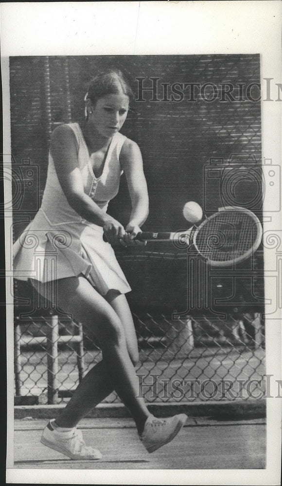 1979 Press Photo Chris Evert During Her Tennis Match- Historic Images