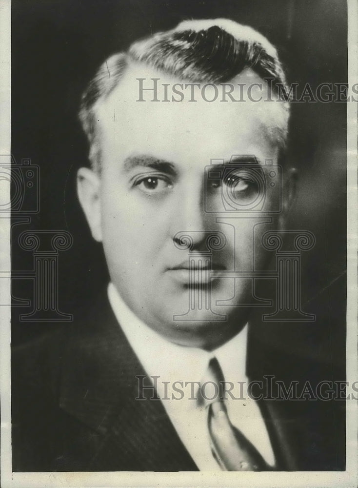 1932 Press Photo Thomas Courtney Democratic State Attorney Candidate Cook County