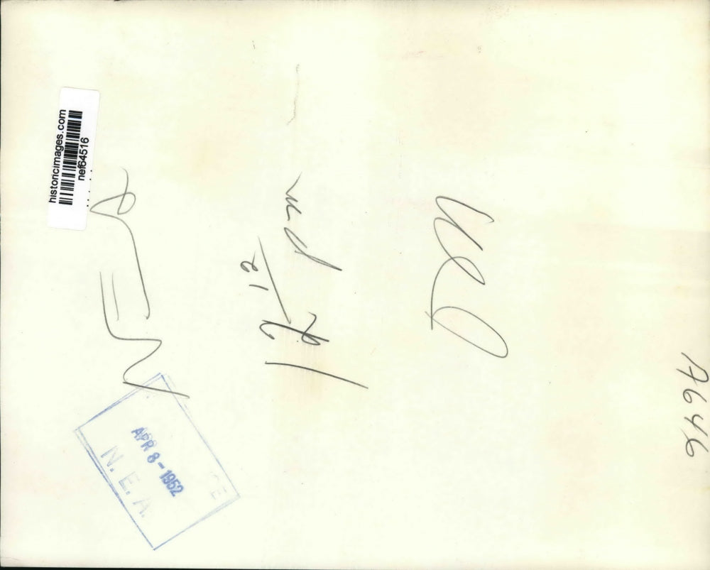 1952 Press Photo Defense Secy Robert Lovett Confers with Chairman Tom Conally