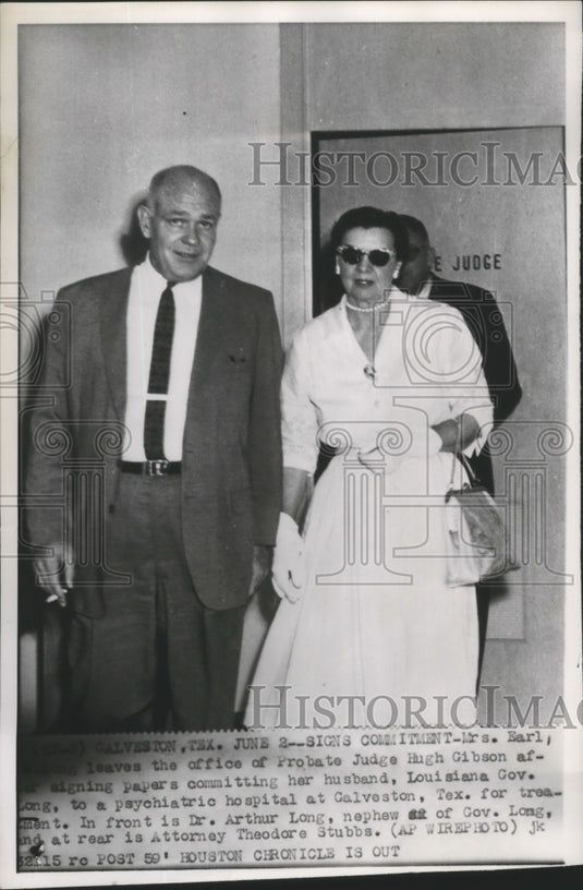 1959 Press Photo Dr. Arthur Long Nephew of Gov Long and Attorney Theodore Stubbs