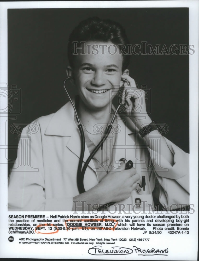 Press Photo Nell Patrick Harris Stars as Doogie Howser in Series Doogie Howser- Historic Images