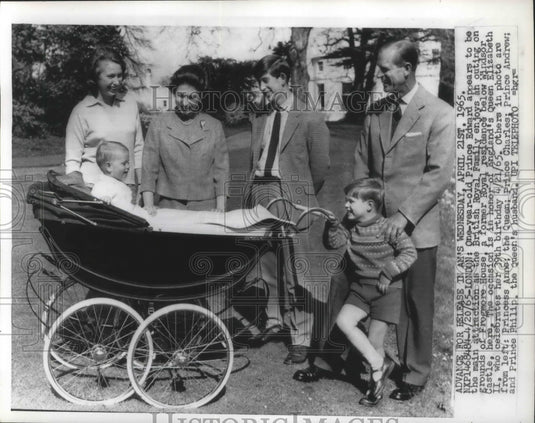1935 Press Photo Queen Elizabeth Celebrates her 39th Birthday at Frogmore House- Historic Images