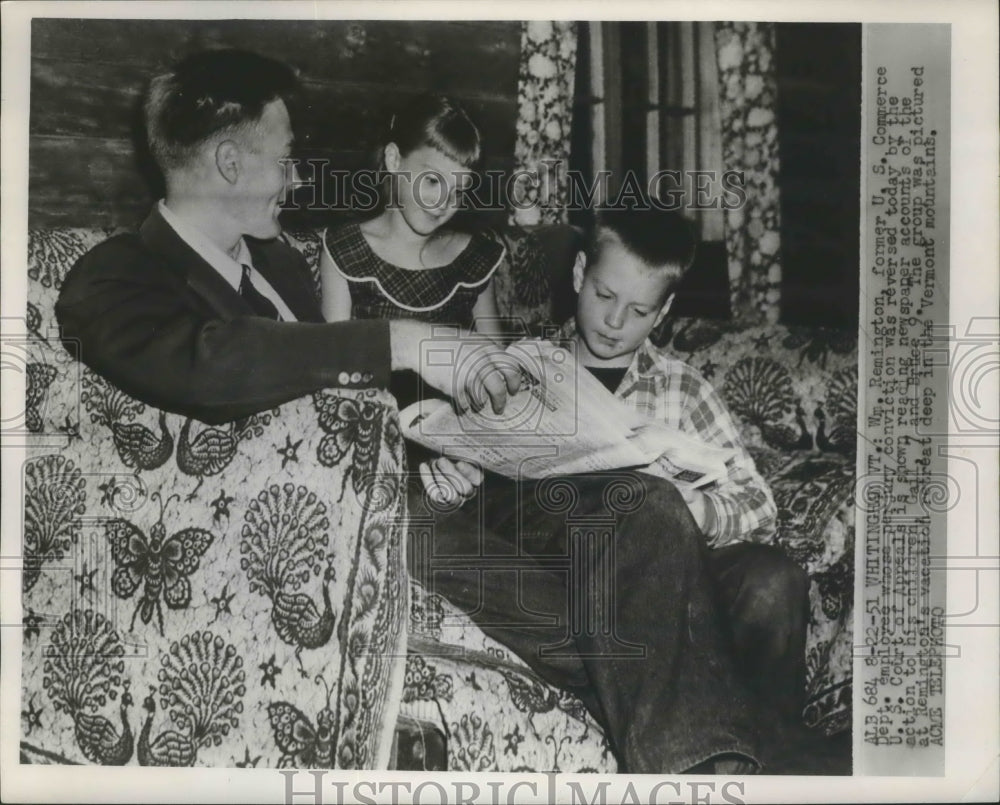 1951 Press Photo William Remington's Perjury Conviction was Reversed by Appeals