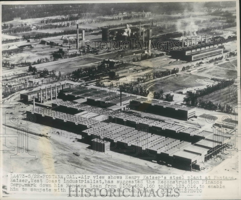 Load image into Gallery viewer, 1948 Press Photo Henry Kaiser Suggest Reconstruction Finance Corp Down His Loan
