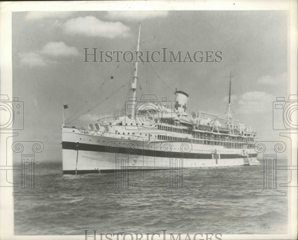 1943 Press Photo U.S Nancy, United States Hospital Ship- Historic Images