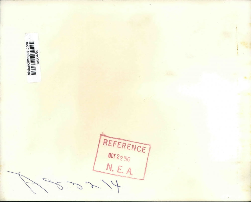 1956 Press Photo Adlai Stevenson Given Gifts on His Campaign Tours - nef66454