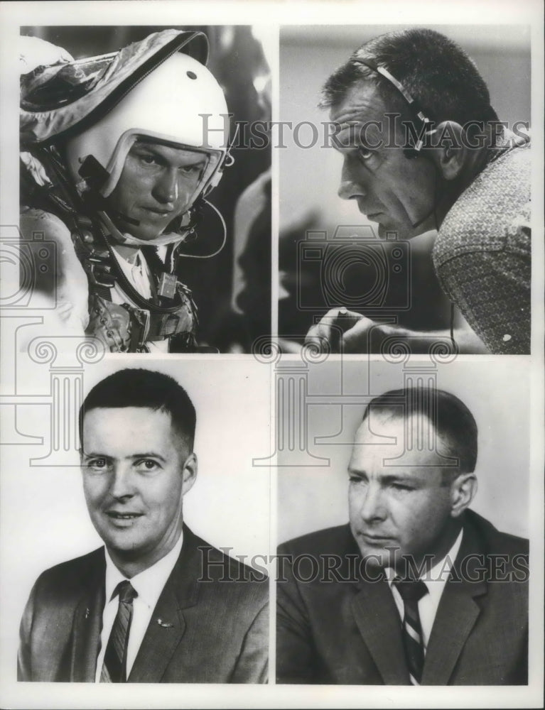 1967 Press Photo Pilot and Scientist Astronaunts - nef66984