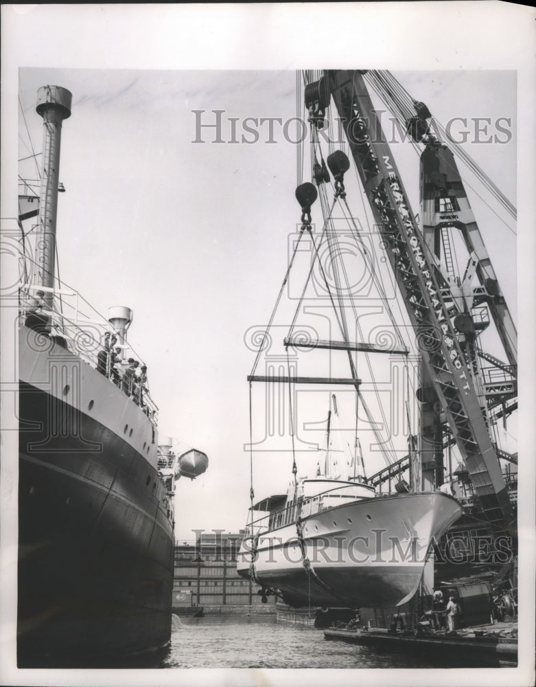 1953 Press Photo New Horizon Largest Yacht by the Holand-America Line- Historic Images