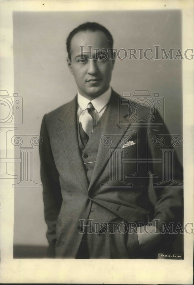 1930 Press Photo Nuri Sabit Bey First Secretary of Turkish Embassy in Washington