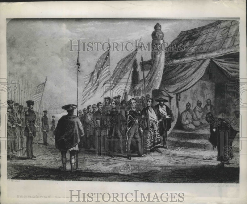 Load image into Gallery viewer, 1945 Press Photo Lithograph From "Narrative of Expedition of American Squadron"
