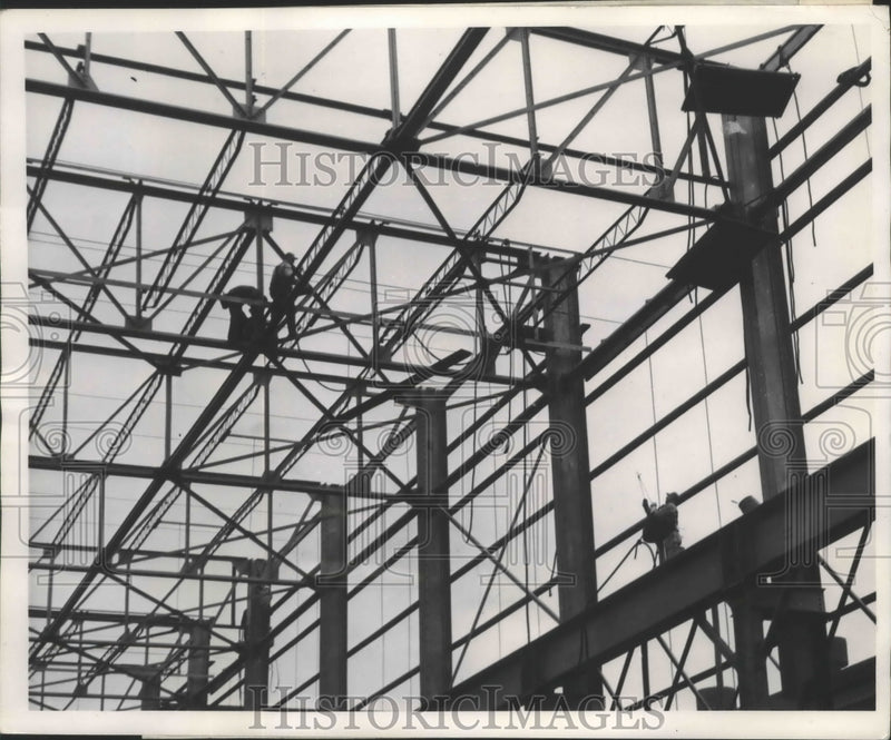 Load image into Gallery viewer, 1952 Press Photo By Late 1952 Republic Steel Corp Increasing Steel Making Bldgs
