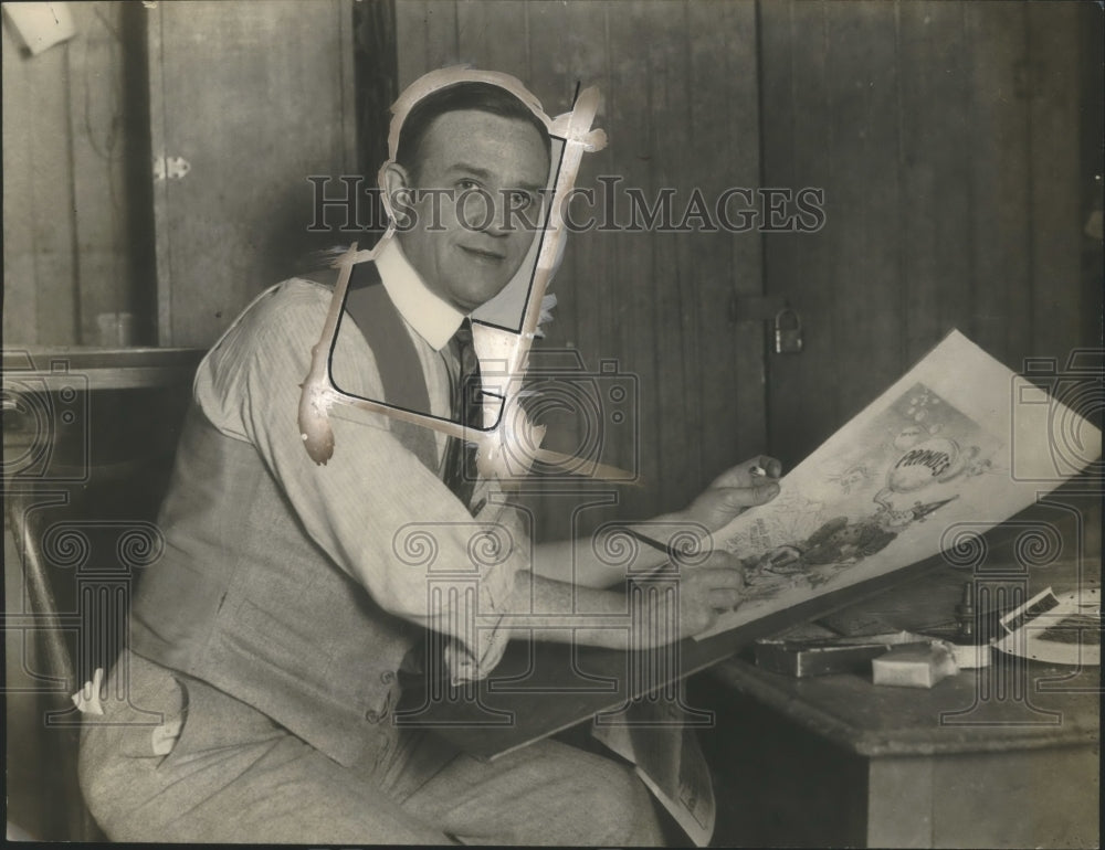 1925 Press Photo E.E. MacDowell of Los Angeles Record - nef68182