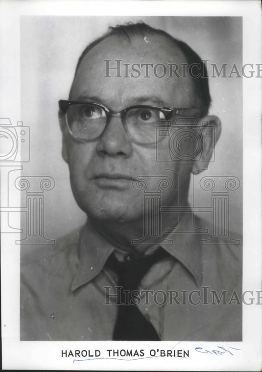 1963 Press Photo Harold Thomas O'Brien - nef68544