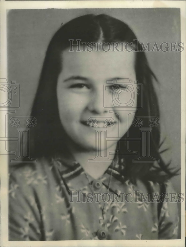 1942 Press Photo Norma Jean Young, victim of a dread blood Infection
