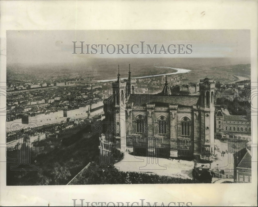 1940 Press Photo French Industrial City Lyon France was bombed Planes