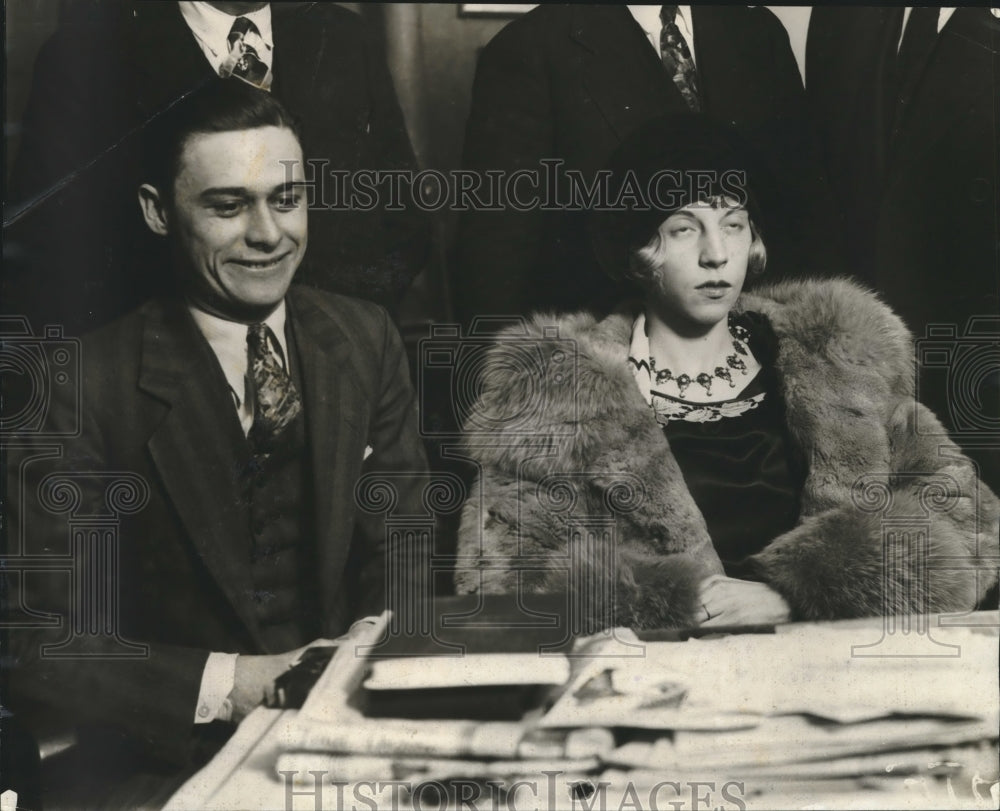 1928 Press Photo James and Doris Kirk Arraigned in "Moth" Murder in Chicago