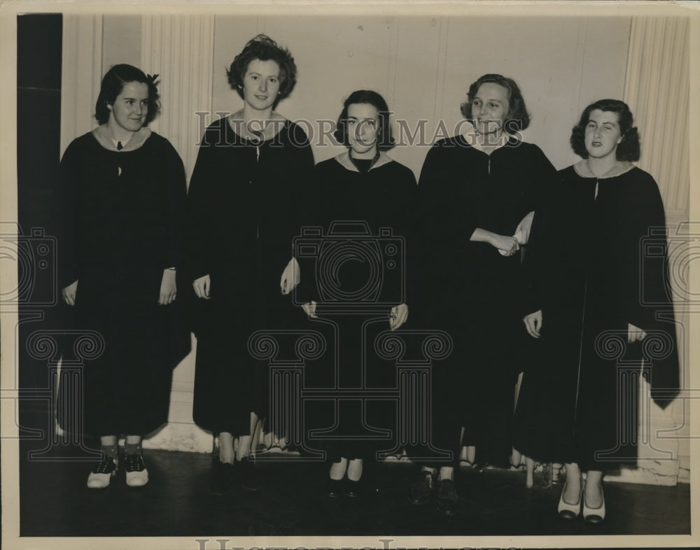 1937 Press Photo Nancy McInerny, Gorton, and Brokaw Ratify The Constitution- Historic Images