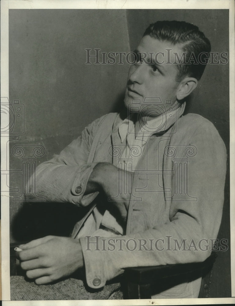 1933 Press Photo Roy Mann of Roseville Calif confessed murder of girl Pat