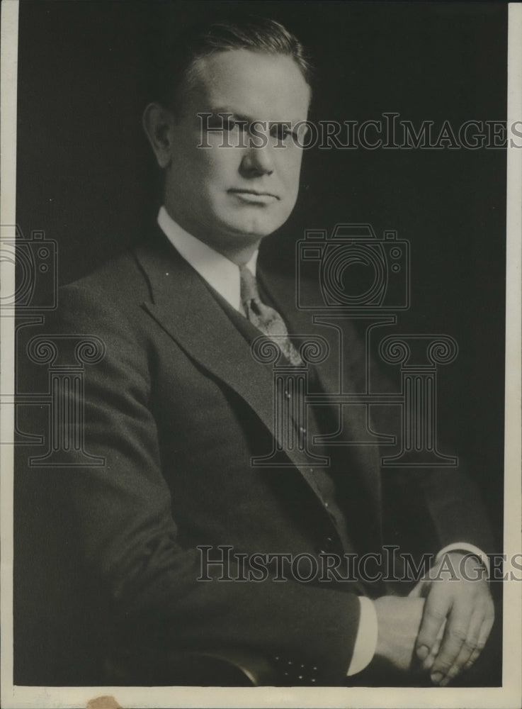 1934 Press Photo Chief Justice Fletcher Riley opposed by Governor William Murray