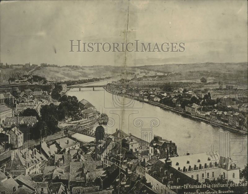 Load image into Gallery viewer, 1914 Press Photo Panoramic view of Namur Belgium - nef71817
