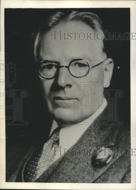 1946 Press Photo James Johnston heads the Alcatraz Prison where riot broke out