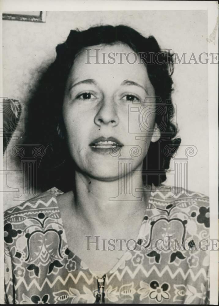 1938 Press Photo Mrs Mayme Masters Ryan Files Suit in Casper, Wyoming