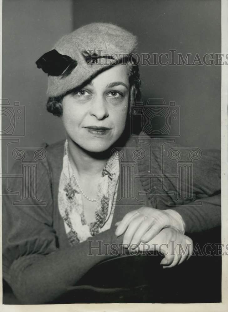 1933 Press Photo Mrs. Harriet Livermore, wife of the kidnapped Jesse Livermore