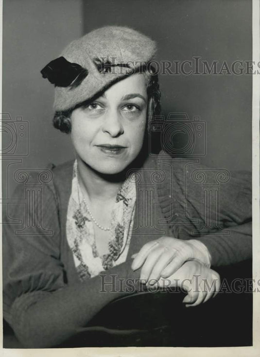 1933 Press Photo Mrs. Harriet Livermore, wife of the kidnapped Jesse Livermore