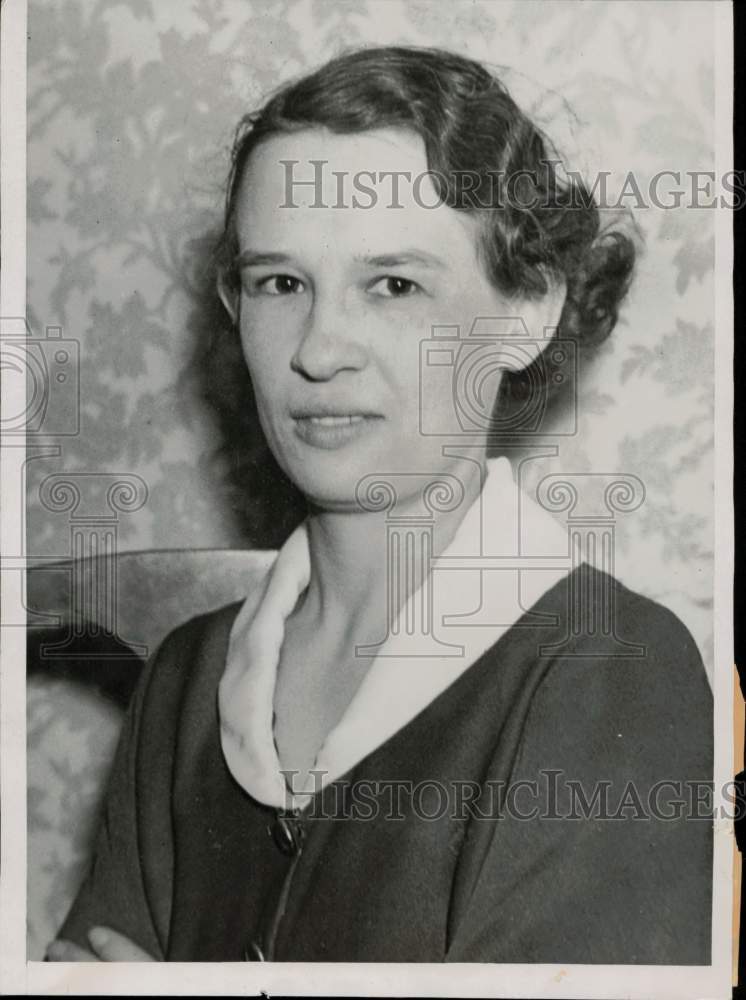 1935 Press Photo Ida Wilzer of NY, suspect in kidnapping of Dr. Isaac Dee Kelley- Historic Images