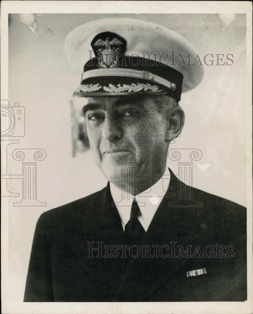 1943 Press Photo Vice Admiral Thomas C. Kinkaid, United States Navy - nei01878