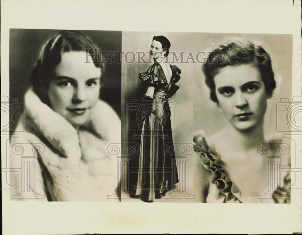 1933 Press Photo Ruth Katter, fellow entrants in &quot;Queen of the Big Ten&quot; contest- Historic Images