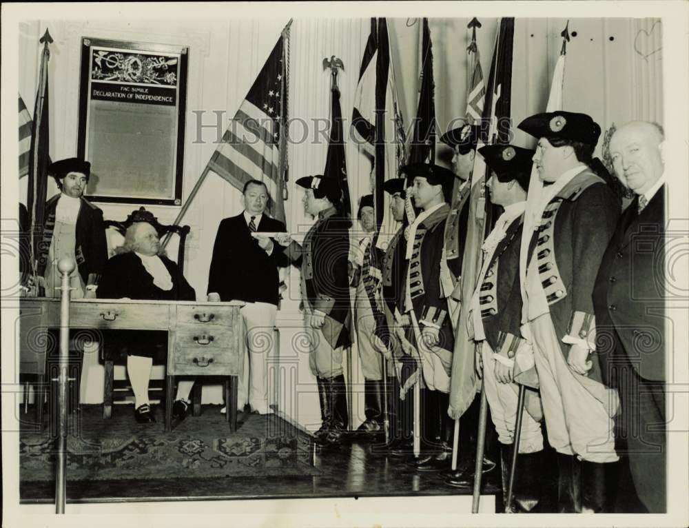 1937 Press Photo Scene from Philadelphia&#39;s Constitution Celebration Pennsylvania- Historic Images