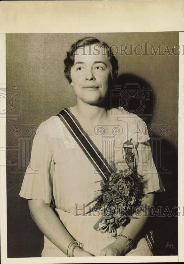 1932 Press Photo Jane Cunion at American Legion convention at Hotel St. George- Historic Images