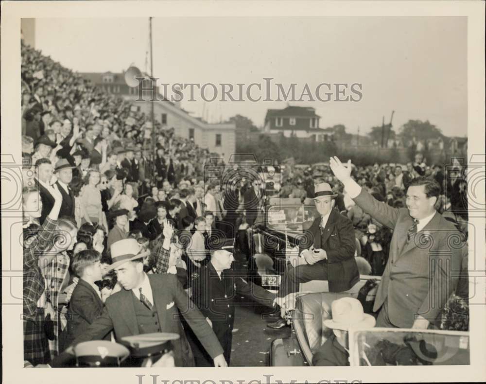 1940 Press Photo Wendell L. Willkie campaigns in Kearney, New Jersey - nei24313- Historic Images