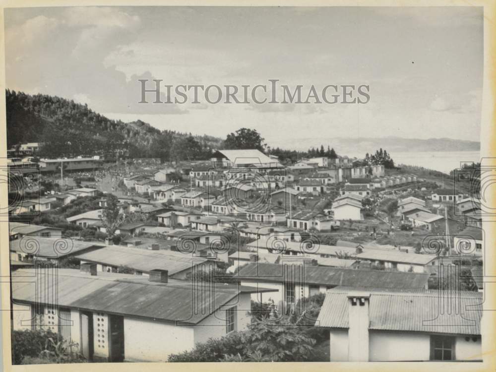 1960 Press Photo Village in Kivu Province, Congo - nei24440- Historic Images