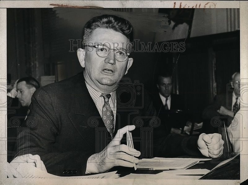 Load image into Gallery viewer, 1941 Press Photo Brig. Gen Lewis B. Hershey, director of selective service
