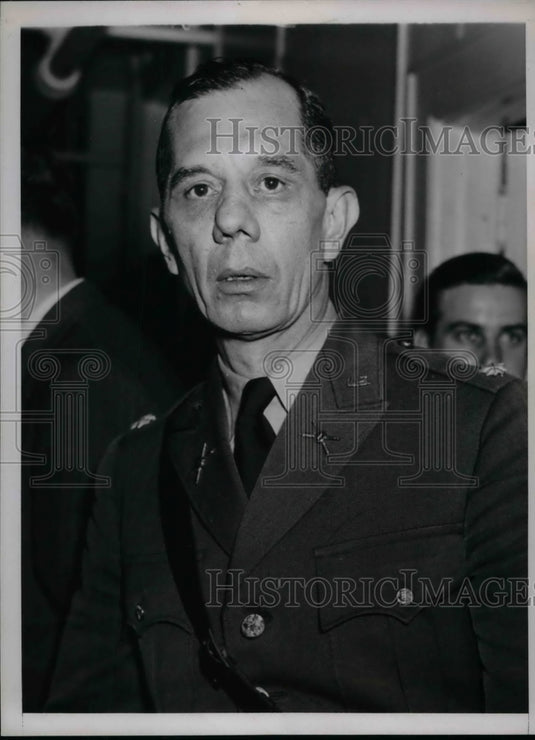 1938 Press Photo Lieut. Col. Stewart S Giffin, unbecoming officer trial in NY