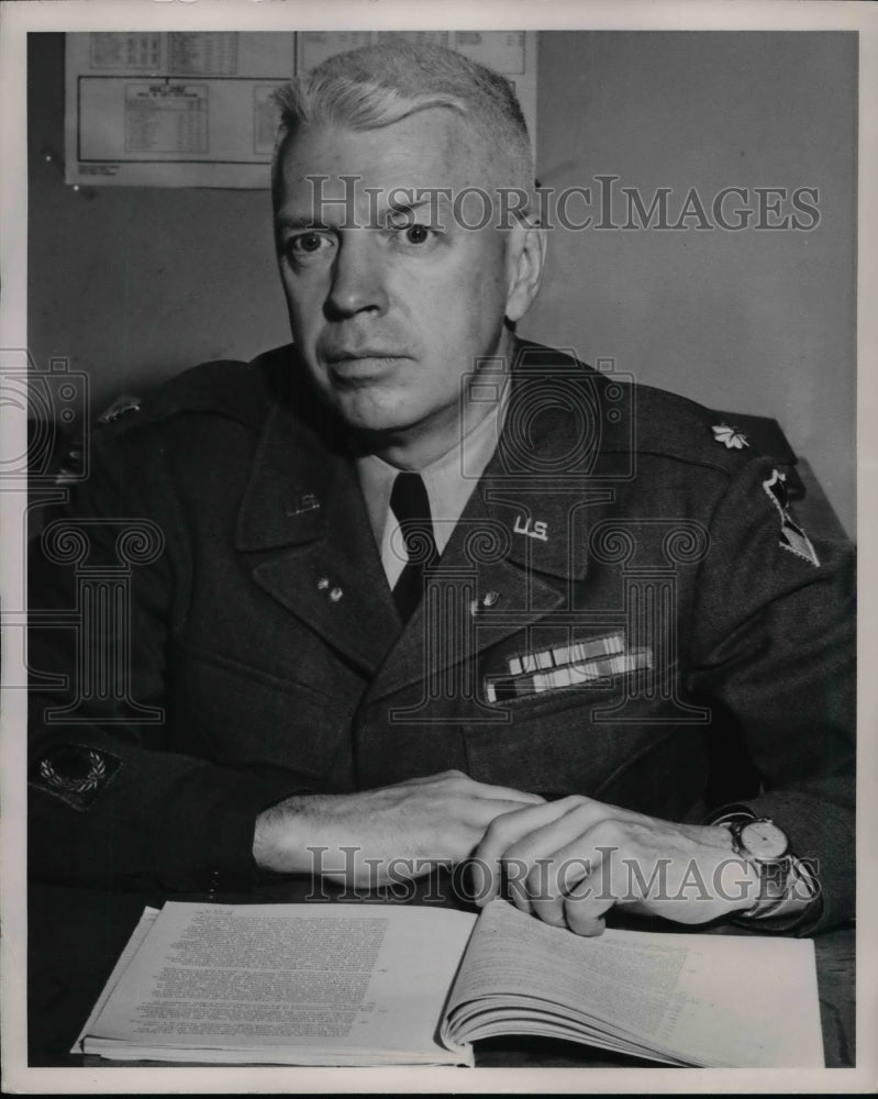 1955 Press Photo Major Winston R. Frost