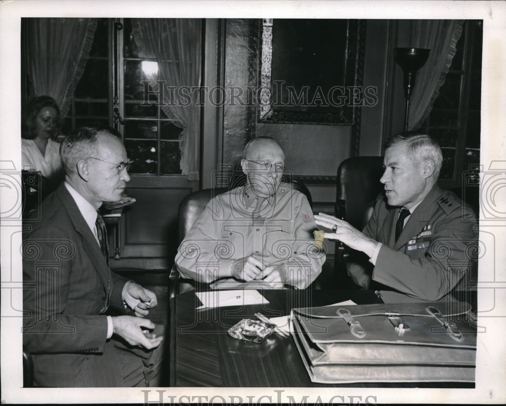 1944 Press Photo Advisers from U.S. attended the Intl. Security Talks.