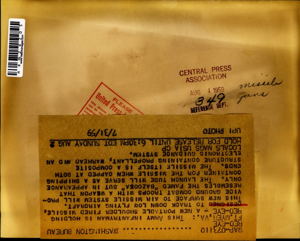 1959 Press Photo Ft Myer,Va New Army bazooka being demonstrated