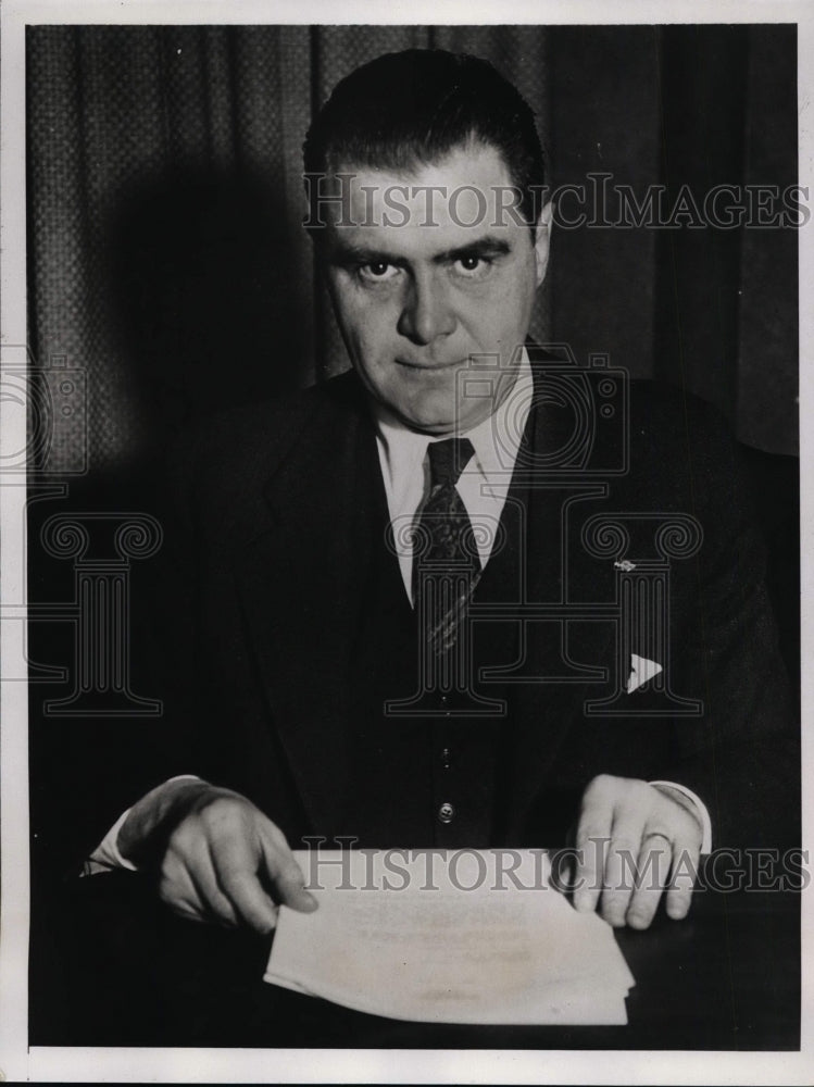 1933 Press Photo Pierson Hall US District Attorney for Southern California