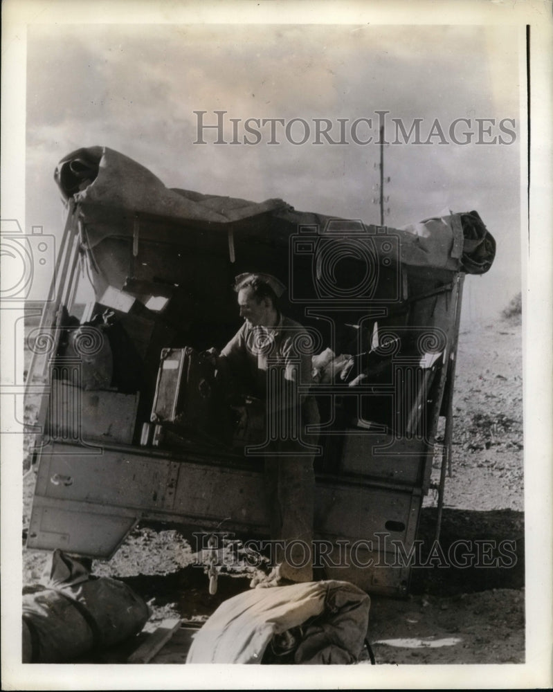 1943 Press Photo Army Film & Photo unit during British advance in Cyrenaica
