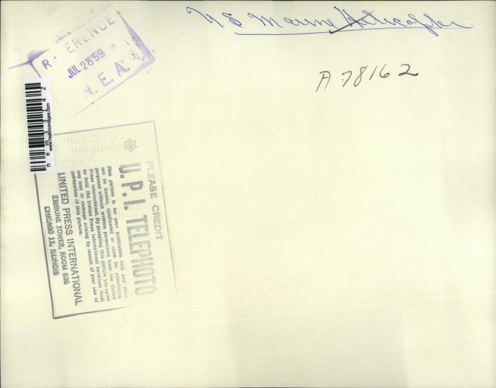 1959 Press Photo Marines jump from copter in training exercise in NC