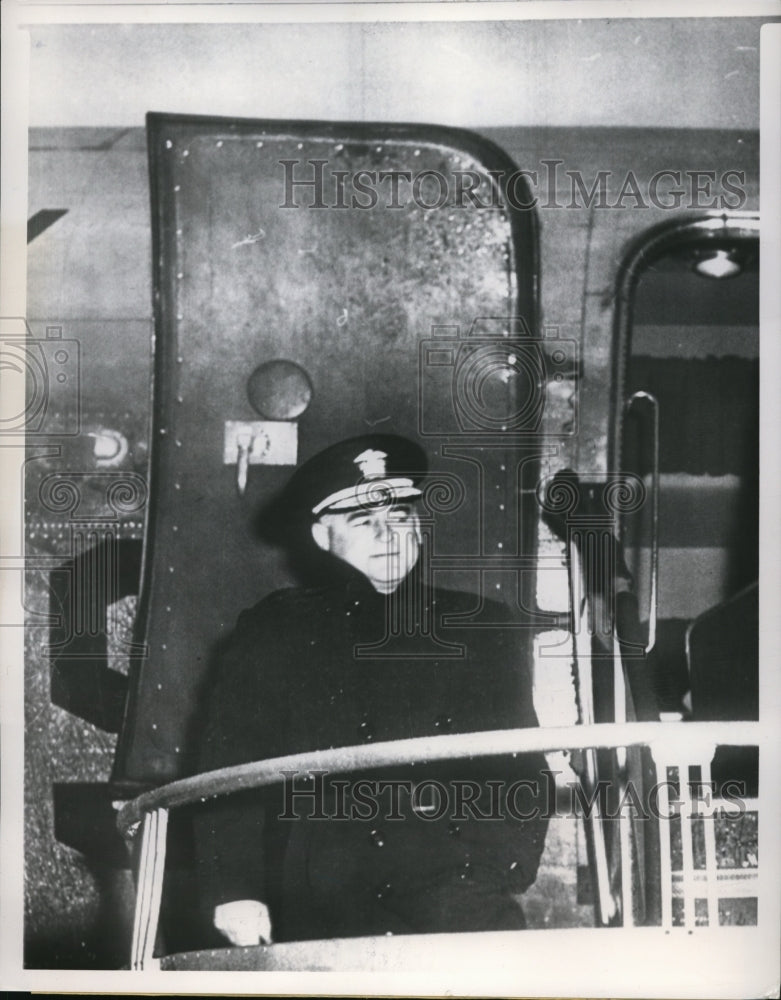 1952 Press Photo Admiral Lynde McCormick NATO Naval Chief at Norfolk VA- Historic Images