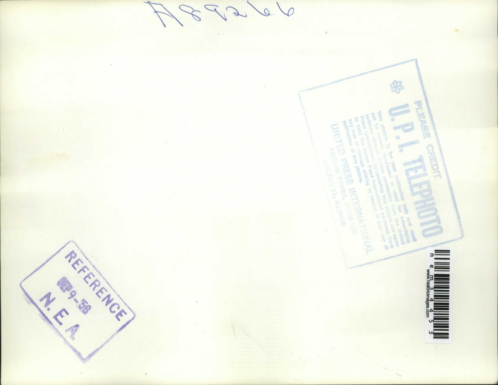 1958 Press Photo Teamster Pres James Hoffa & Other Union Officials Meet with Rep