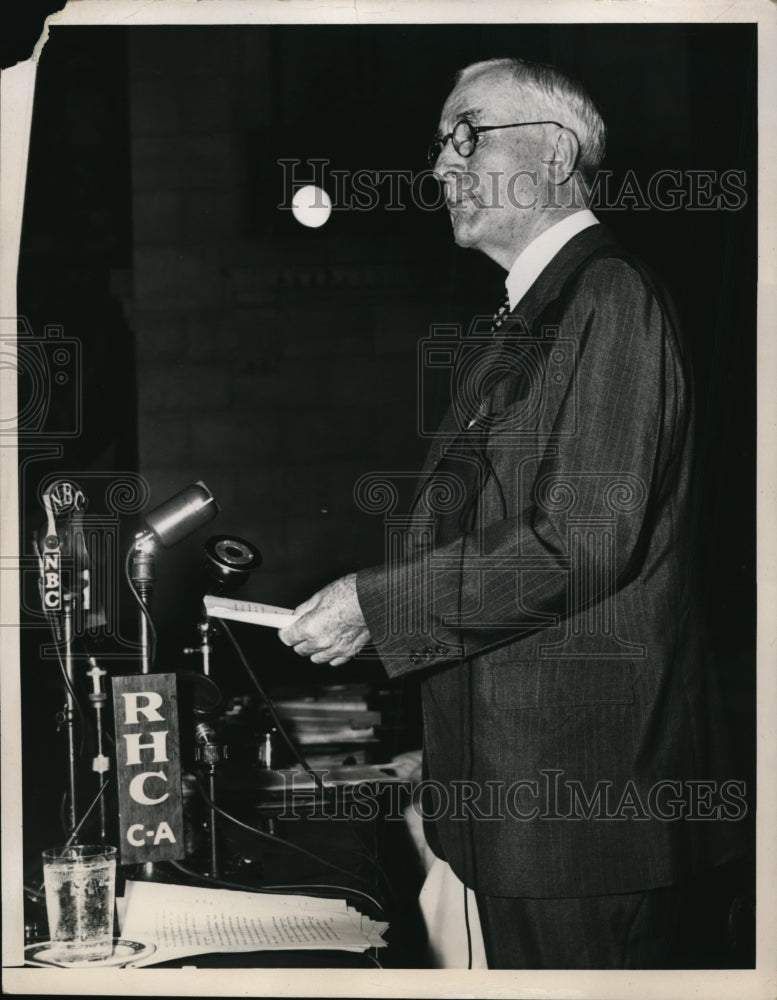 1940 Press Photo Secretary of State Cordell Hull Speaking During First Session