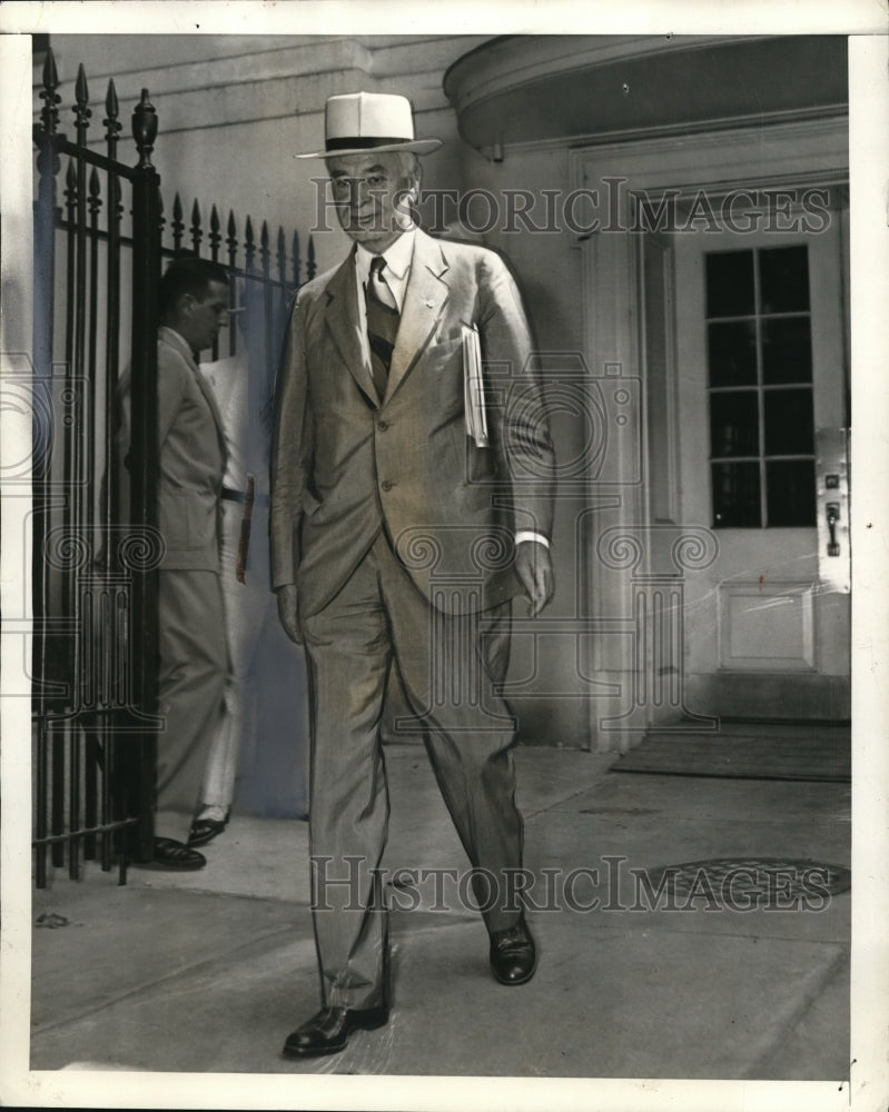 1936 Press Photo Secretary of state Cordell Hull at Executive Office - nem34692- Historic Images